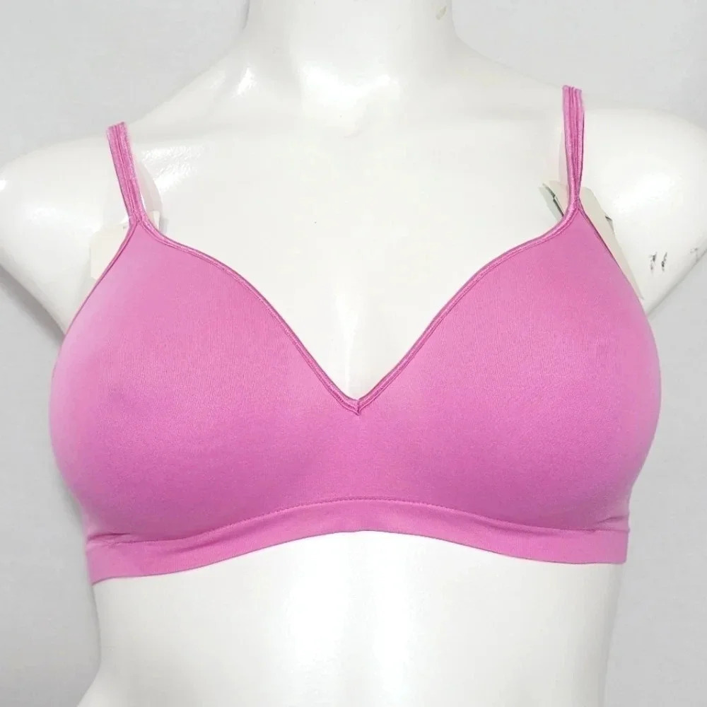MEDIUM Hanes HC82 G262 Wire Free Soft Cup Bra Pink